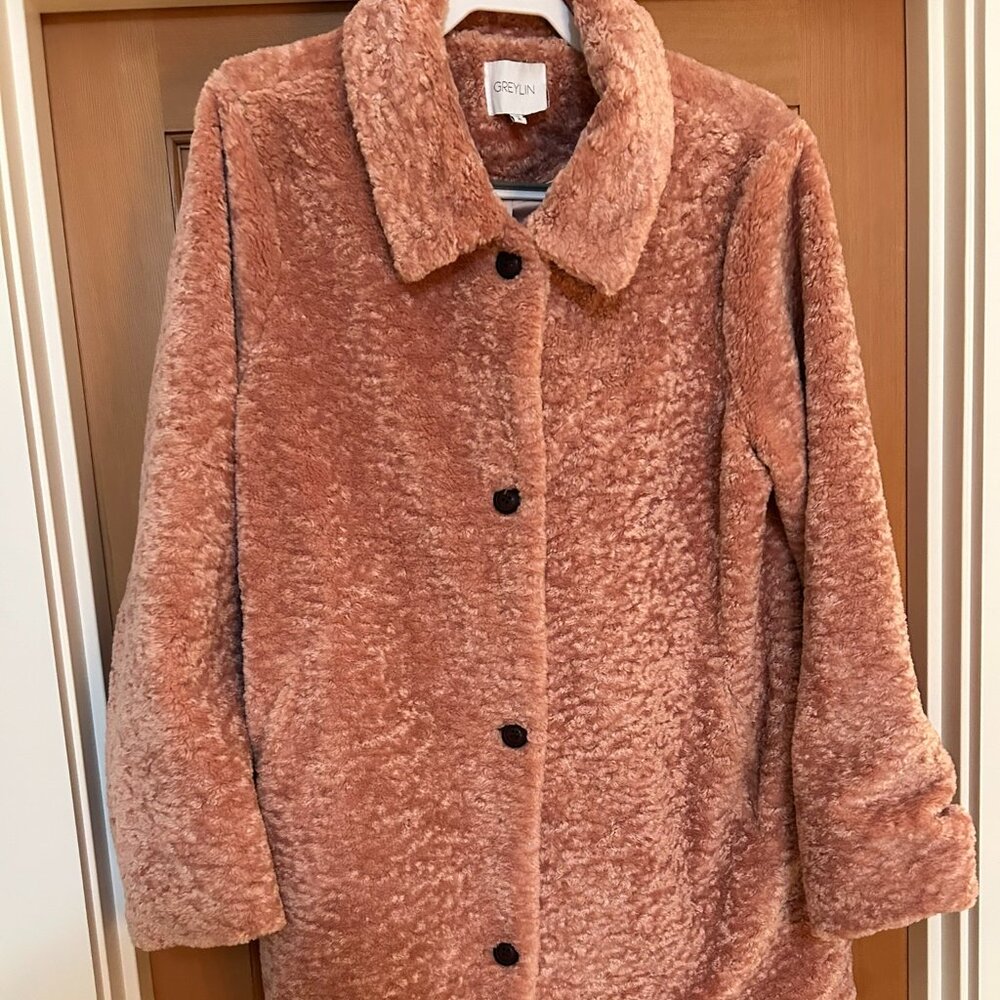 Anthropologie Greylin Aislinn Sherpa Coat - XL